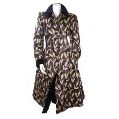 90's Yves Saint Laurent Brocade Coat