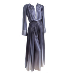 70's Jean Louis Scherrer Silk Ensemble In Shades of Gray