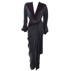 80
s Yves Saint Laurent 2 piece Gown