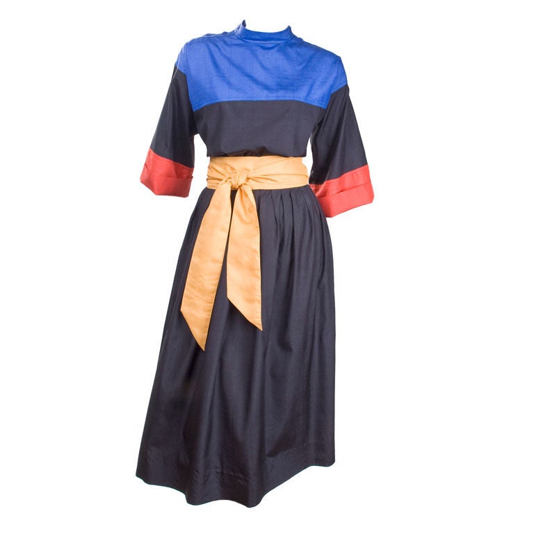 70's Yves Saint Laurent 2 piece Dress