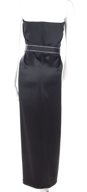 Yves Saint Laurent Satin Gown For Sale 3