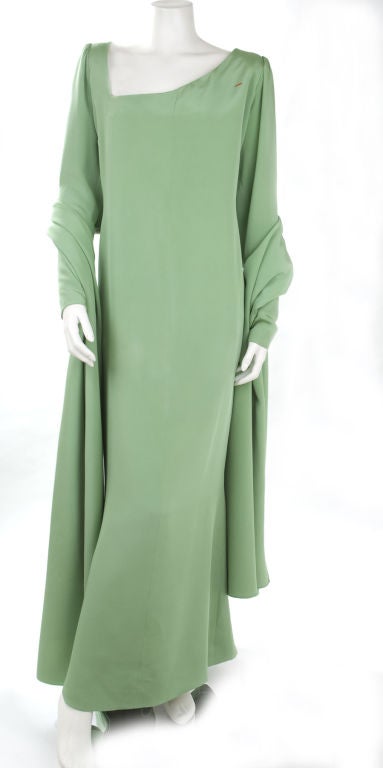 Women's 70's Haute Couture Yves Saint Laurent Gown