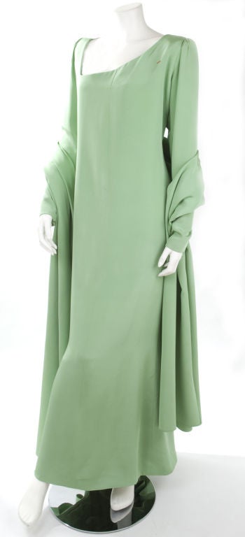 70's Haute Couture Yves Saint Laurent Gown 3