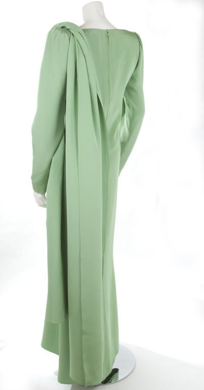 70's Haute Couture Yves Saint Laurent Gown 5