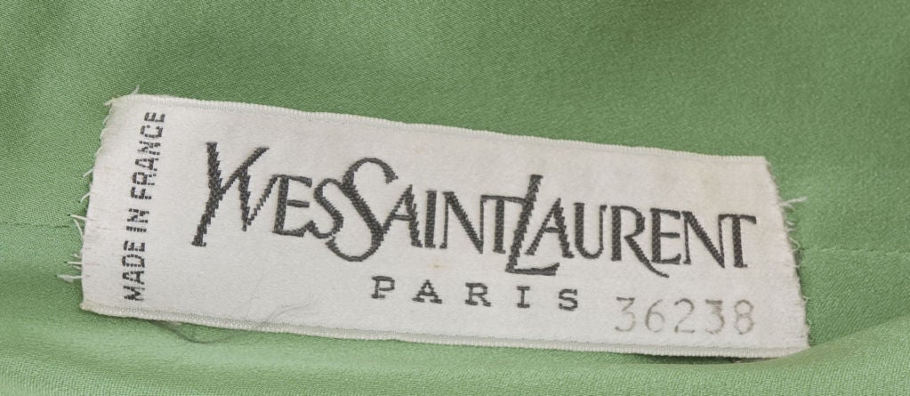 70's Haute Couture Yves Saint Laurent Gown 6