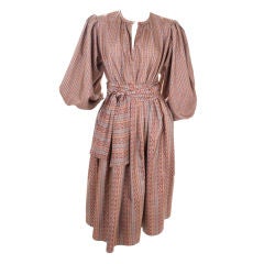 80’ s Yves Saint Laurent 3 Piece Silk Dress