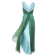 Valentino Boutique Silk Chiffon Gown