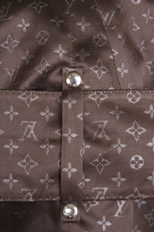 Women's Louis Vuitton Monogram Satin Trench Coat Limited Edition