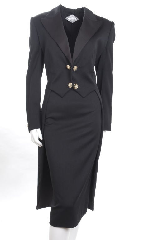 90's Haute Couture Versace Atelier Tailcoat Suit