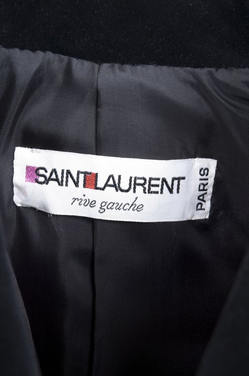 70's Saint Laurent Velvet Hot Pants Suit 1