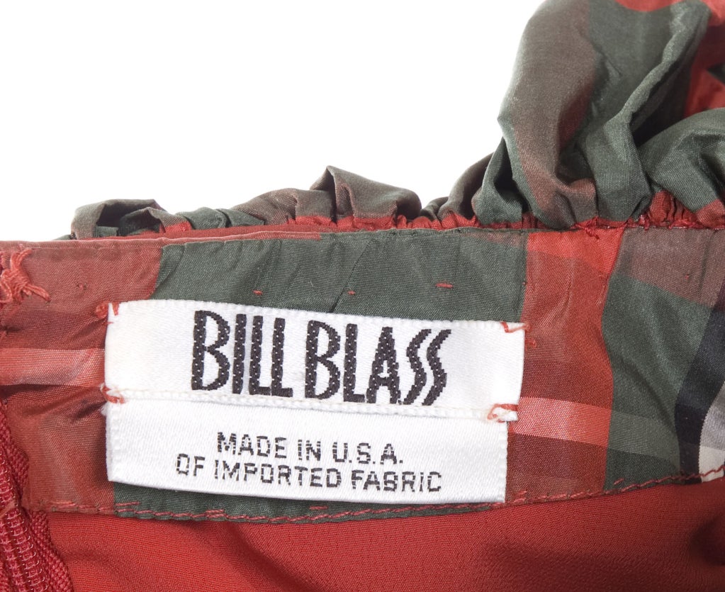 Vintage 80s Bill Blass Evening Blouse and Black Velvet Skirt Ensemble For Sale 5
