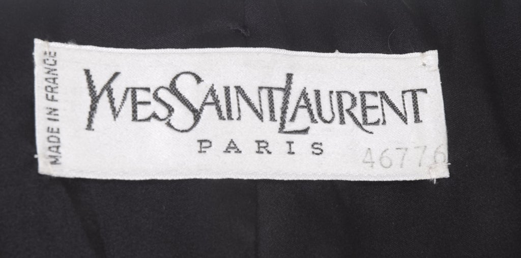 Yves Saint Laurent 1979 Haute Couture Jacket For Sale at 1stDibs