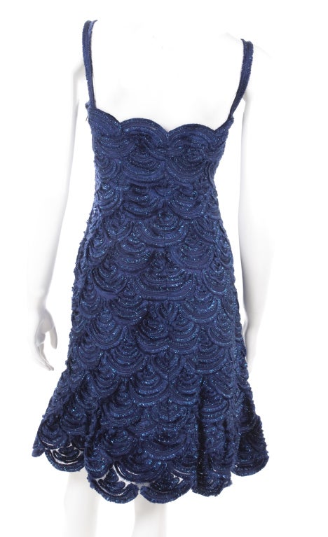 60's Charles Ritter Couture Cocktail Dress at 1stDibs