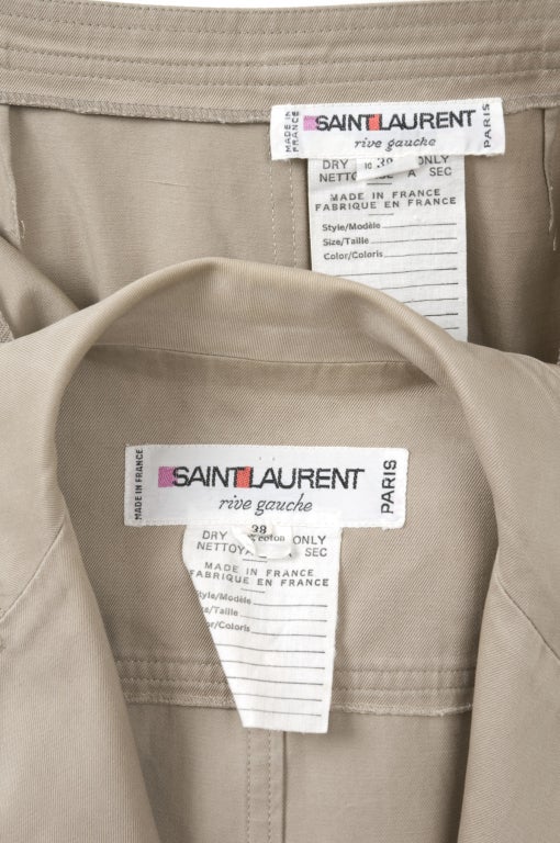 1971 Yves Saint Laurent Safari Skirt Suit 3