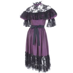 Yves Saint Laurent Dress with Chantilly Lace