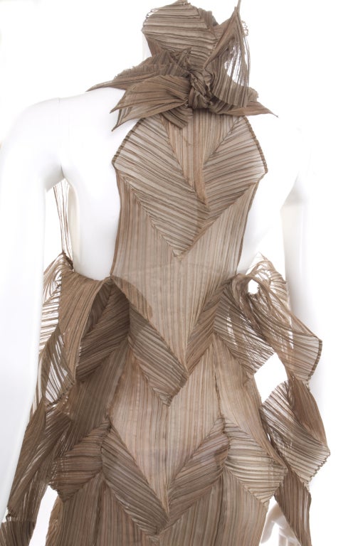 90's Issey Miyake Sculptural Pleated Dress 1