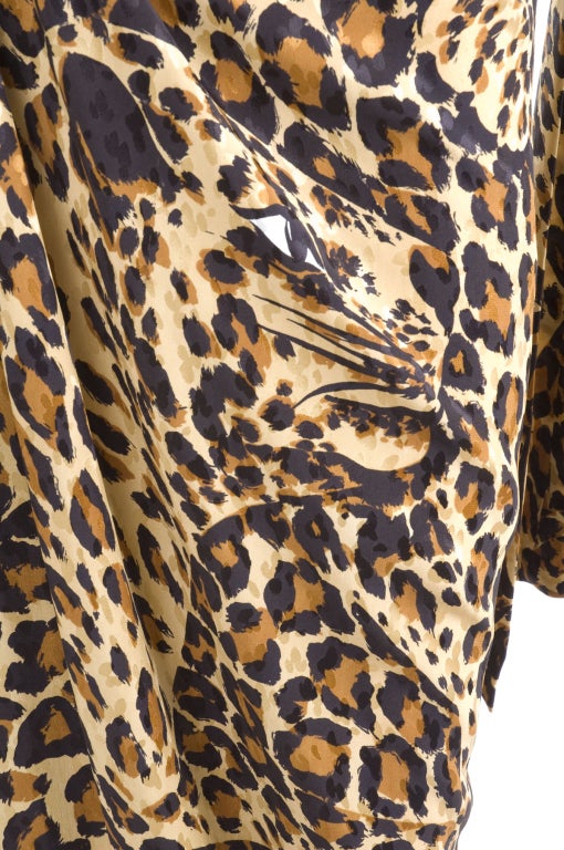 Iconic Yves Saint Laurent Leopard Print Gown. at 1stDibs