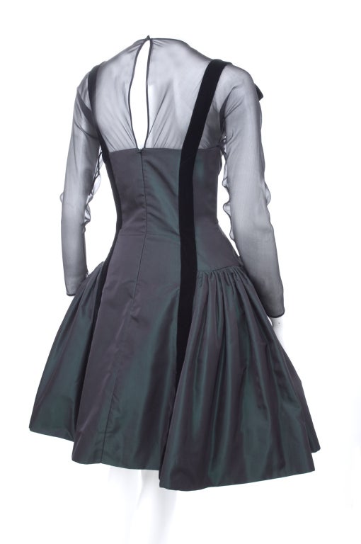 Oscar de la Renta Silk Taffeta Dress For Sale 3