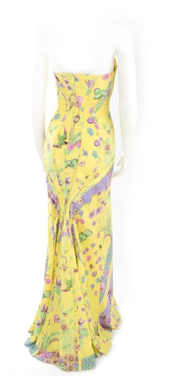 Women's 2004 Versace Silk Satin Gown For Sale