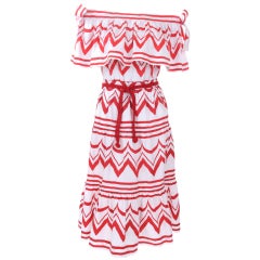 Yves Saint Laurent Gypsy Ensemble in White and Red Yves Saint Laurent Gypsy Ensemble in White and Red