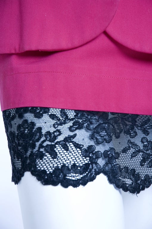 Vintage-Anzug von Yves Saint Laurent in Rosa und Orange, 1994, dokumentiert im Angebot 3