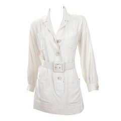 Yves Saint Laurent Safari Tunic With Belt 8