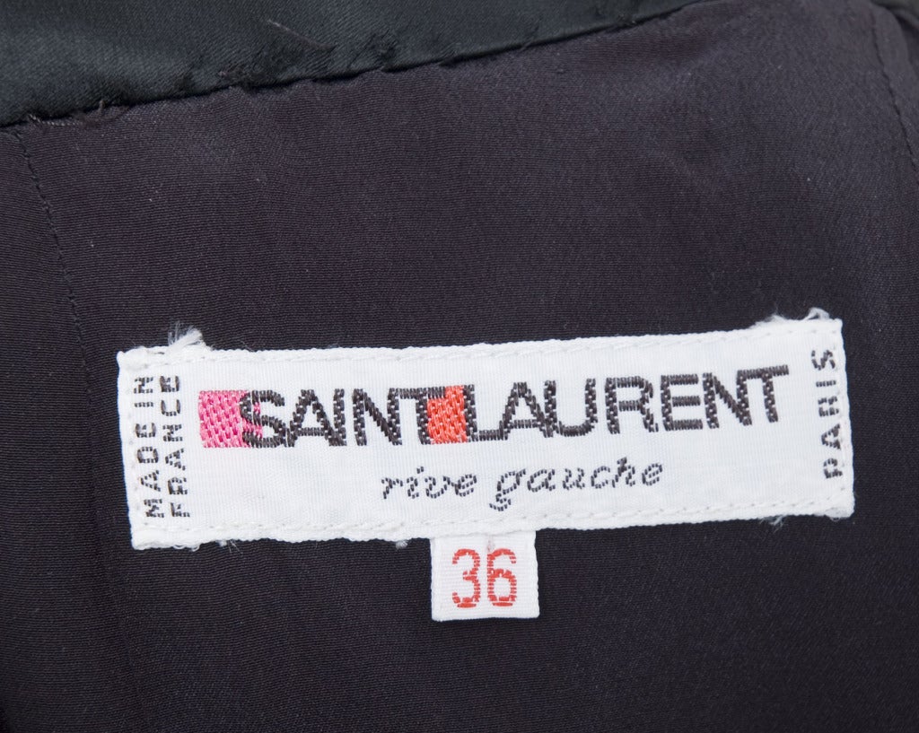 1986 Yves Saint Laurent Bustier Dress with Balloon Skirt For Sale 3