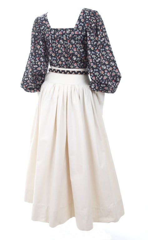 Yves Saint Laurent Gypsy Skirt and Blouse 2