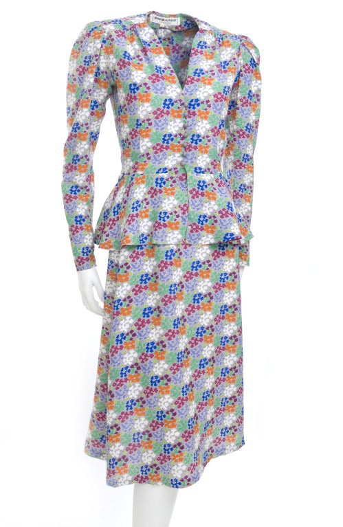 70's Yves Saint Laurent 2 piece Ensemble In Excellent Condition For Sale In Hamburg, Deutschland