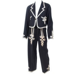 1989 Matsuda Maroccan Inspired Embroidered Suit