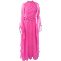 70
s Hot Pink Gown