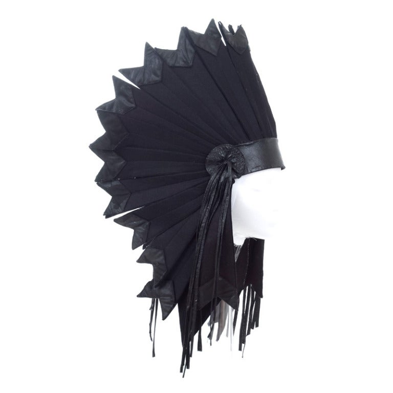Jean Barthet for Paco Rabanne Sioux Head Piece For Sale