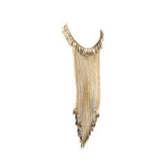 70's Choker Necklace 2 Tone Metal