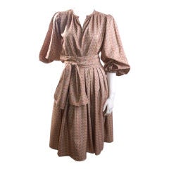 80’ s Yves Saint Laurent 3 Piece Silk Dress