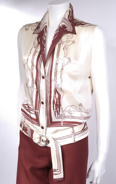 Hermés Silk Blouse.