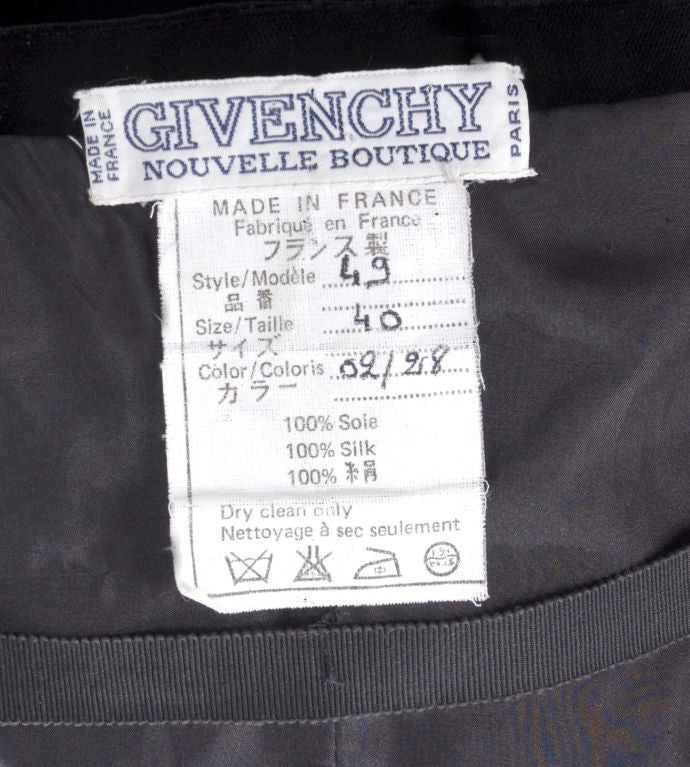 80's Givenchy Nouvelle Boutique Gown For Sale 3
