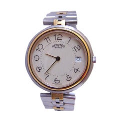 Vintage HERMES Unisex watch NO longer made Style Steel CLIPPER