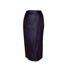 HERMES luxurious Deer leather wrap skirt 38 / 4 SUPERB 8