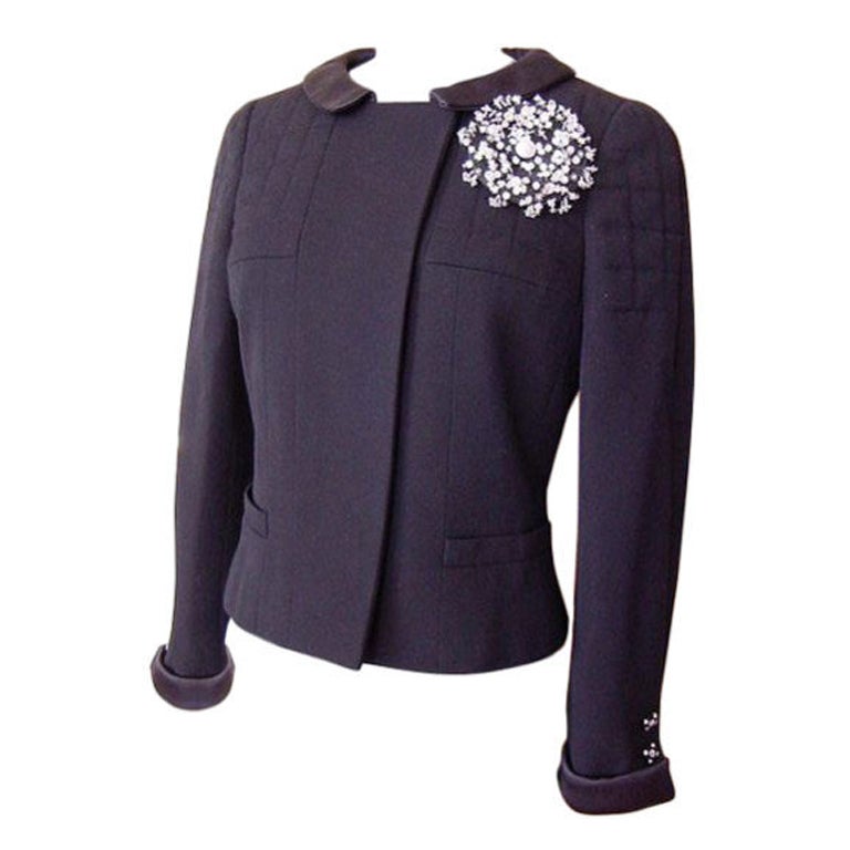 CHANEL 06A Jacket 2DIE4 Detachable Pin DIVINE buttons superb dtl