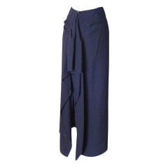 Chanel 98A Long Straight Skirt Beautifully Draped Rear 36 / 4