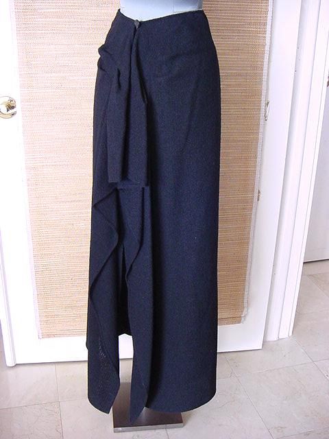 Chanel 98A Long Straight Skirt Beautifully Draped Rear 36 / 4 10