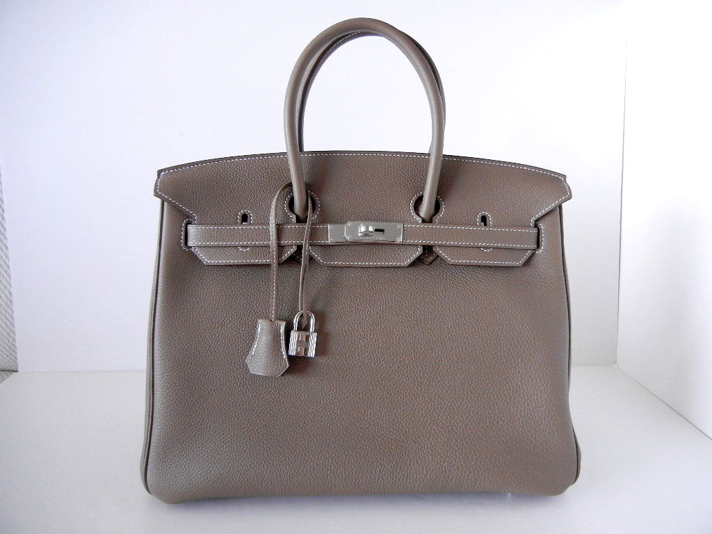 HERMES BIRKIN 35 Bag ETOUPE coveted PERFECT neutral