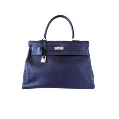 HERMES Kelly RELAX 50 CM exotic Indigo NEW style 2die4