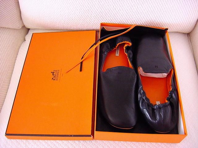 HERMES Leather Mens Slipper leather Sleeper BNIB 45