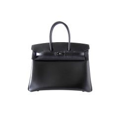 Pre-owned Hermes Birkin 35 SO BLACK Box Black Hardware – Madison Avenue  Couture