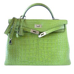 Hermes Red Matte Crocodile 40cm Kelly — The Posh Pop-Up