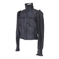 CHANEL 07C Jacket Feather Light Silk Faille 42 / 8 Nwt 1