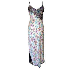 CHANEL 01S Dress Large CC Abstract Camellia Lace Insets 38 / 6 New 9