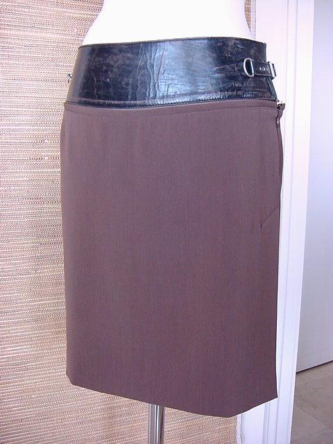 JEAN PAUL GAULTIER Skirt detachable leather belt 6/8 Divine