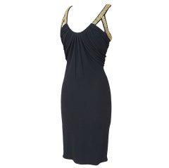 VERSACE Dress Gold Hardware Detail Flattering 40 / 4 to 6 5